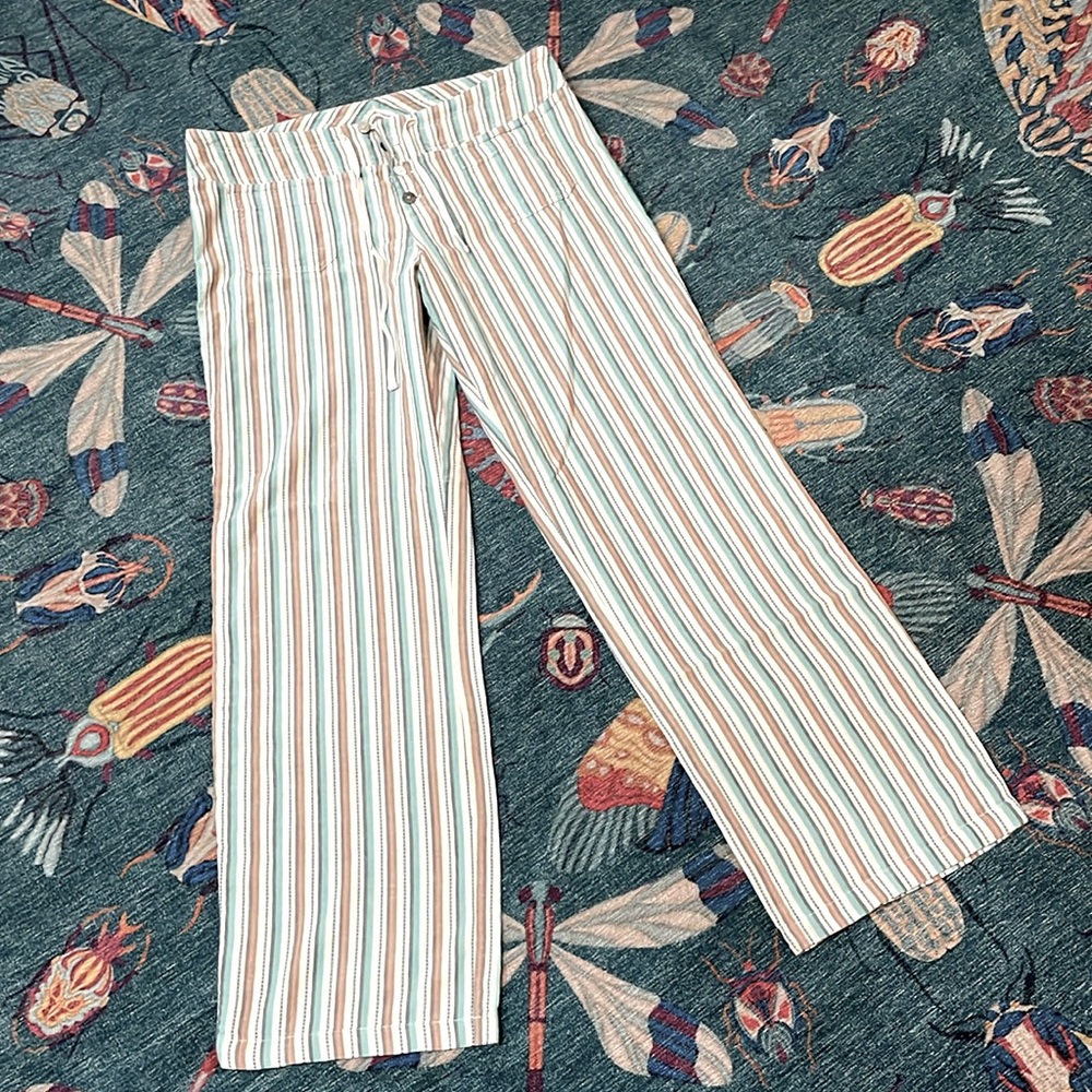 Sundance Multicolor Striped Wide Leg Pants